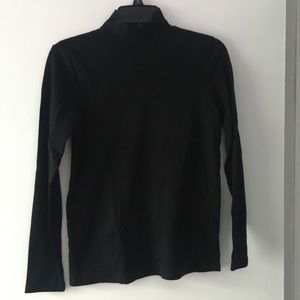 Black Mock Neck Long Sleeve